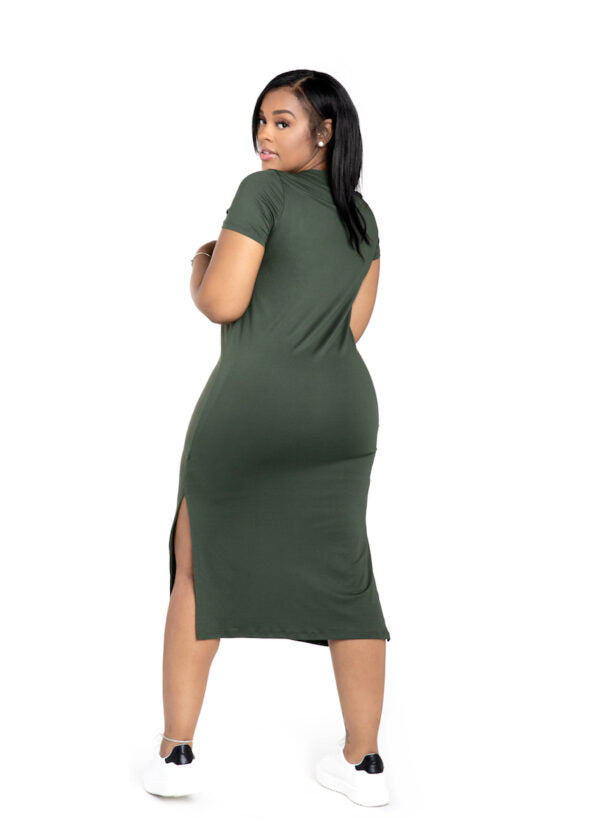 Comfy Any Day Dress~Olive