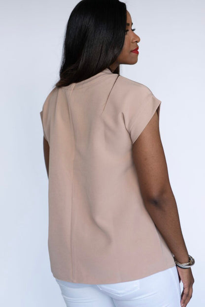 Kay’s~ Cap Sleeve Blouse